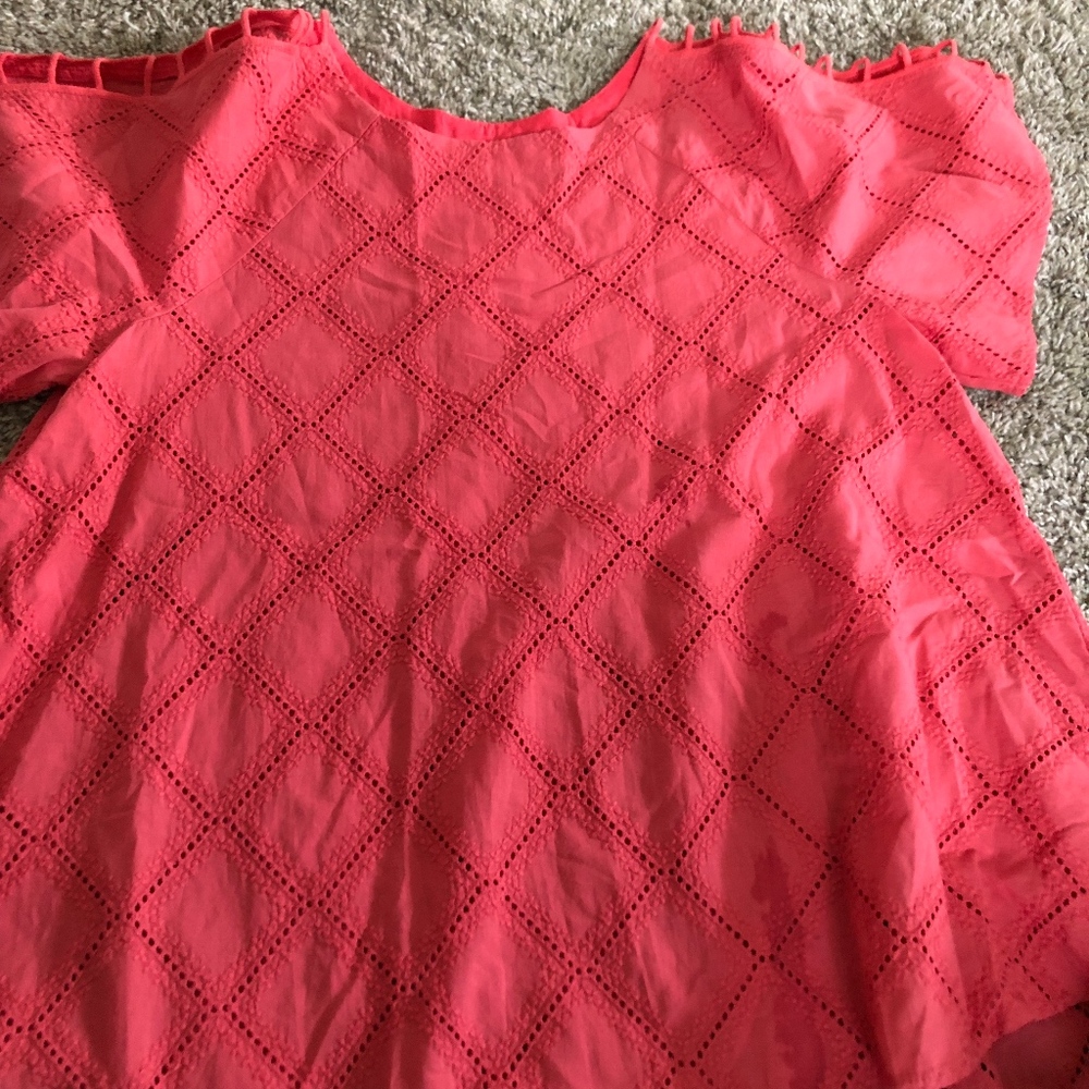 Orange/Coral Madewell Top